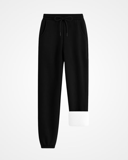 ADULTS LUX SHERPA SWEATPANTS - BLACK