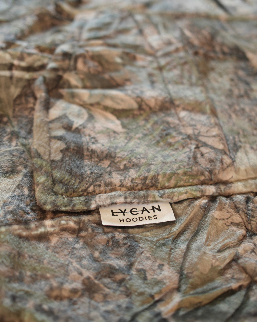 ADULT BLANKET HOODIE - CAMO GREEN