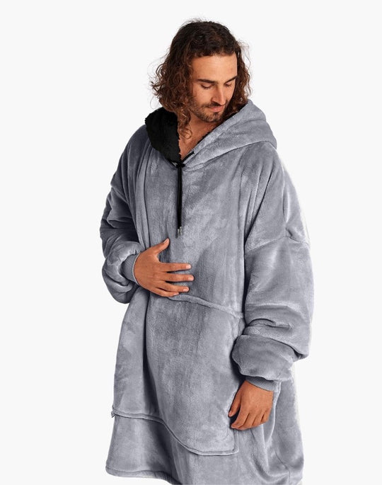 ADULT BLANKET HOODIE - GREY – NZ Lycanhoodies