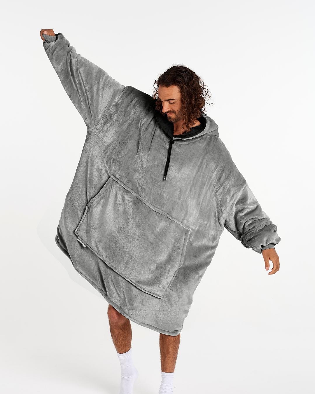 ADULT BLANKET HOODIE - GREY – NZ Lycanhoodies